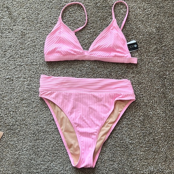 Cotton On Body Pink High Waist Bikini - Picture 1 of 3